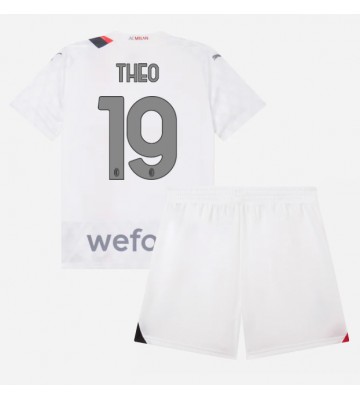 AC Milan Theo Hernandez #19 Udebanesæt Børn 2023-24 Kort ærmer (+ korte bukser)